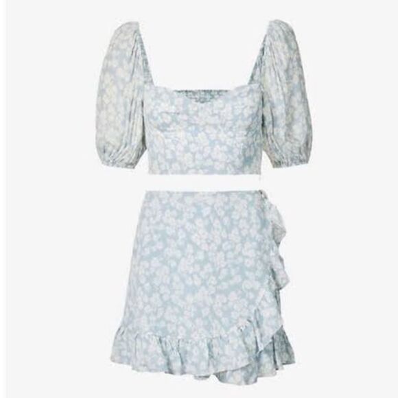 Reformation Sinead Two Piece Set 💙🕊️🦋🤍 - Picture 11 of 11